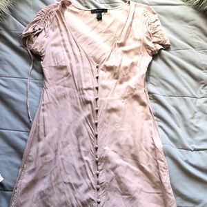 Pink dress w/ light polka dot pattern, worn once